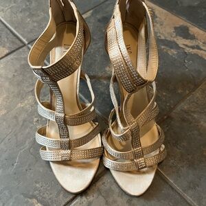 INC International Concepts Shimmering Strappy Heels